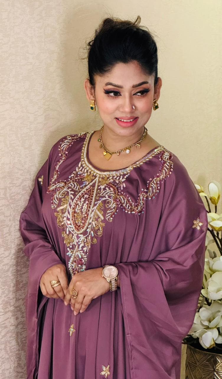 Beautiful 2 Piece Co-Ord Set - Dark Mauve ✨ – alternate view