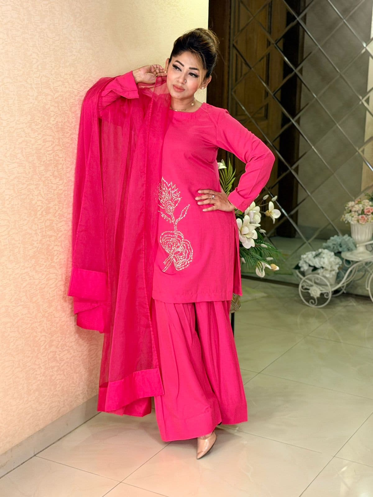 Beautiful 3 Piece Set - Hop Pink ✨ – alternate view