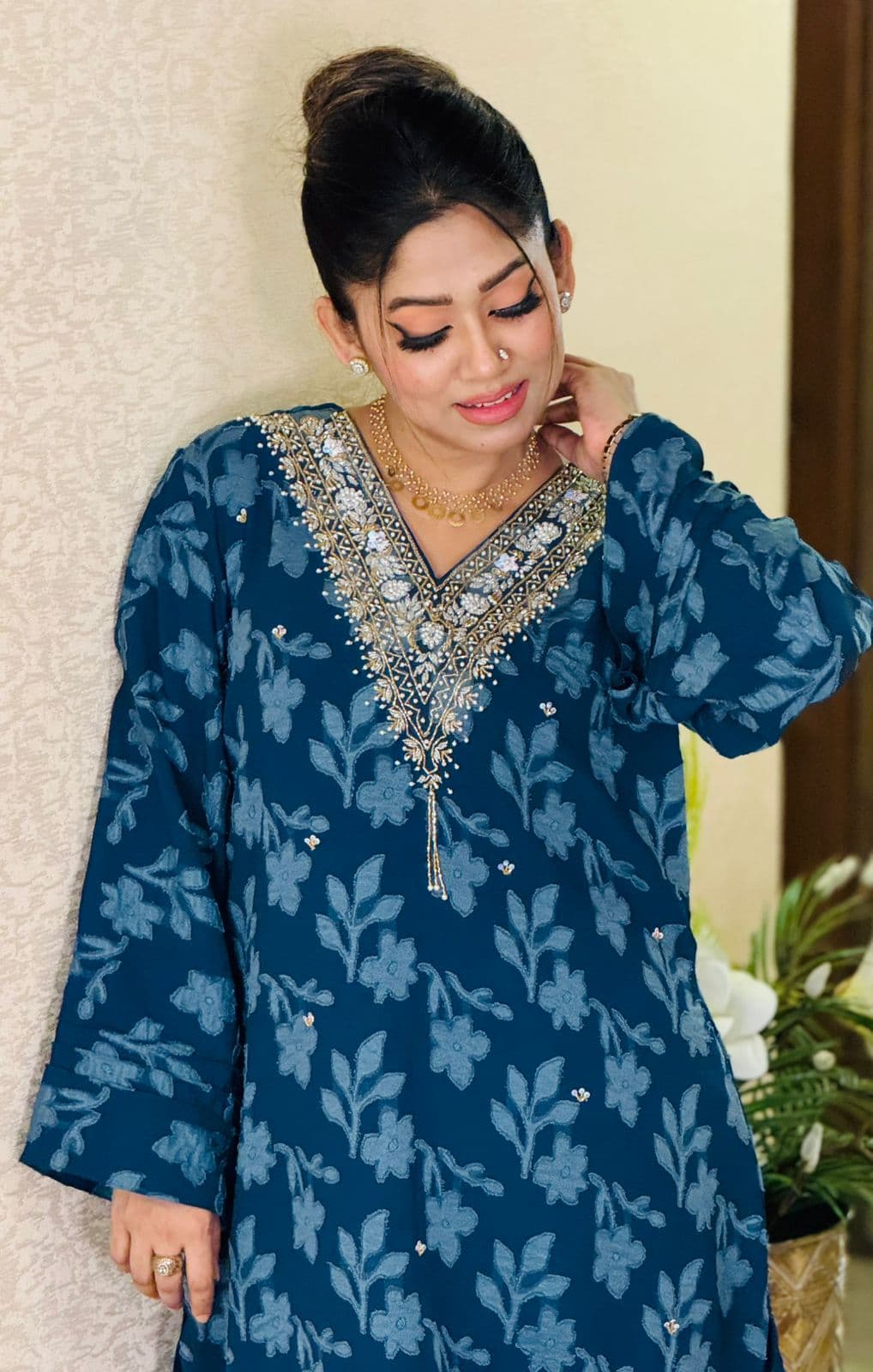 Beautiful 2 Piece Co-Ord Set - Ocean Blue ✨