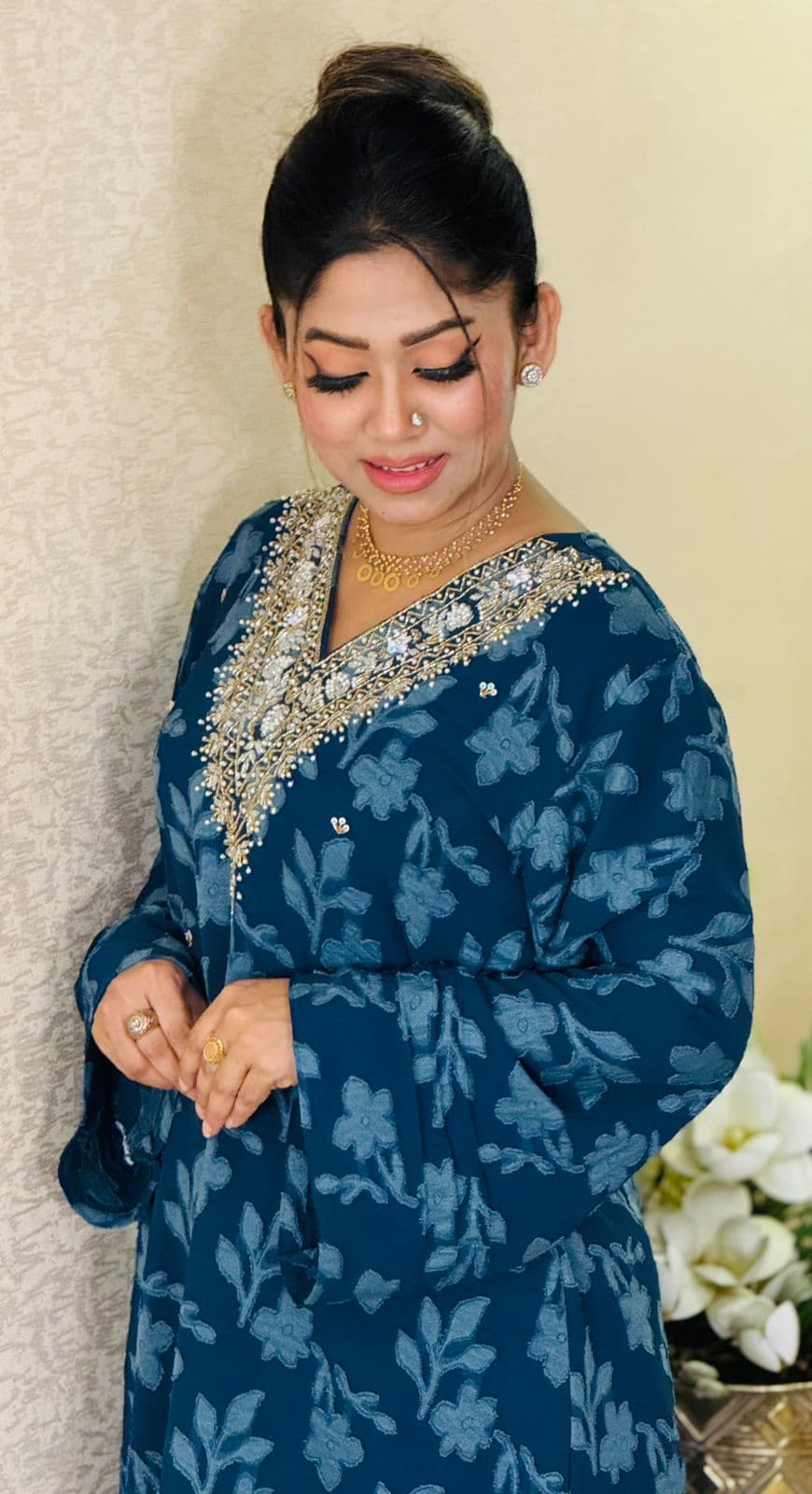 Beautiful 2 Piece Co-Ord Set - Ocean Blue ✨ – alternate view