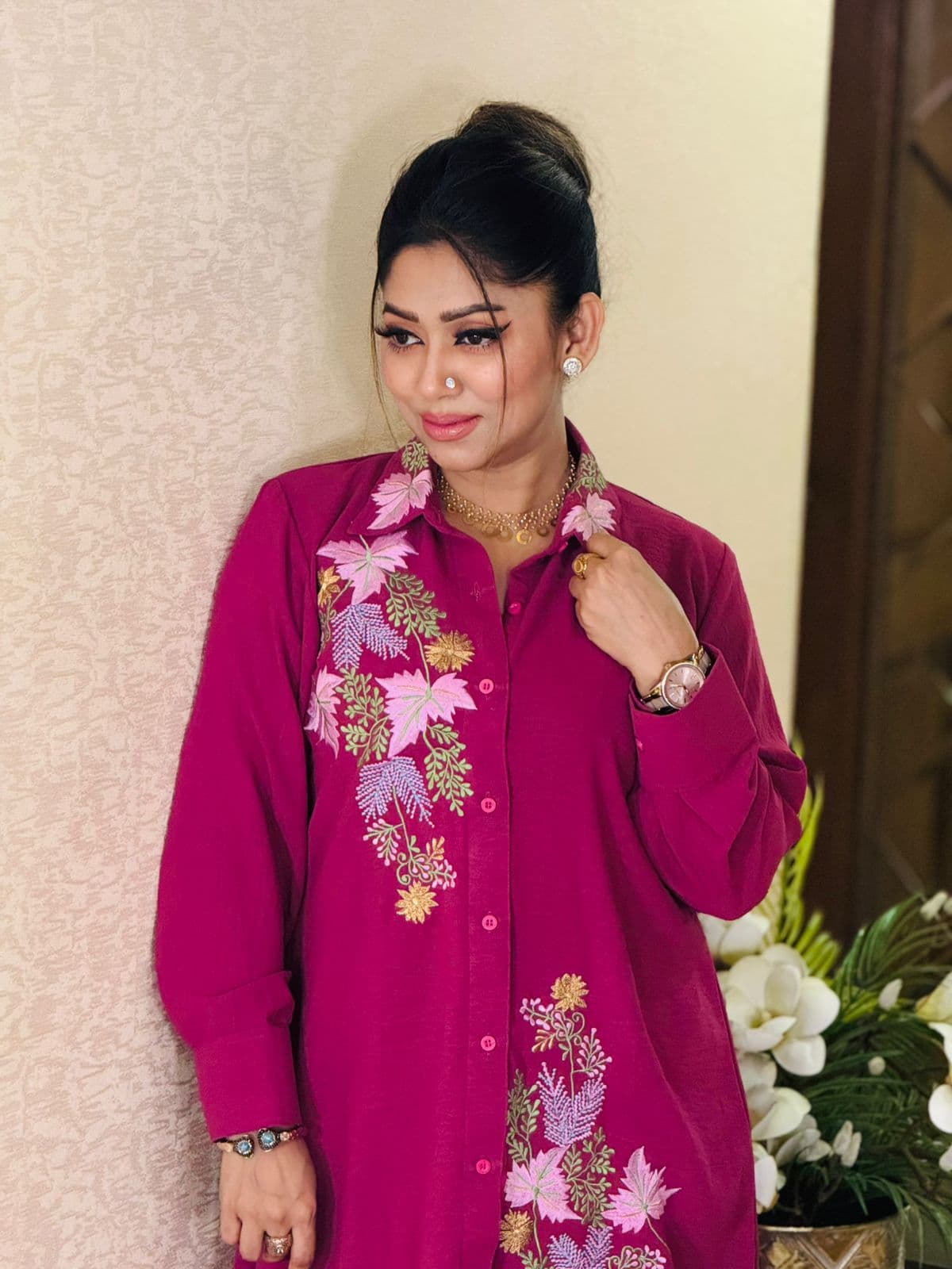 Beautiful 2 Piece Co-Ord Set - Purple ✨ – alternate view