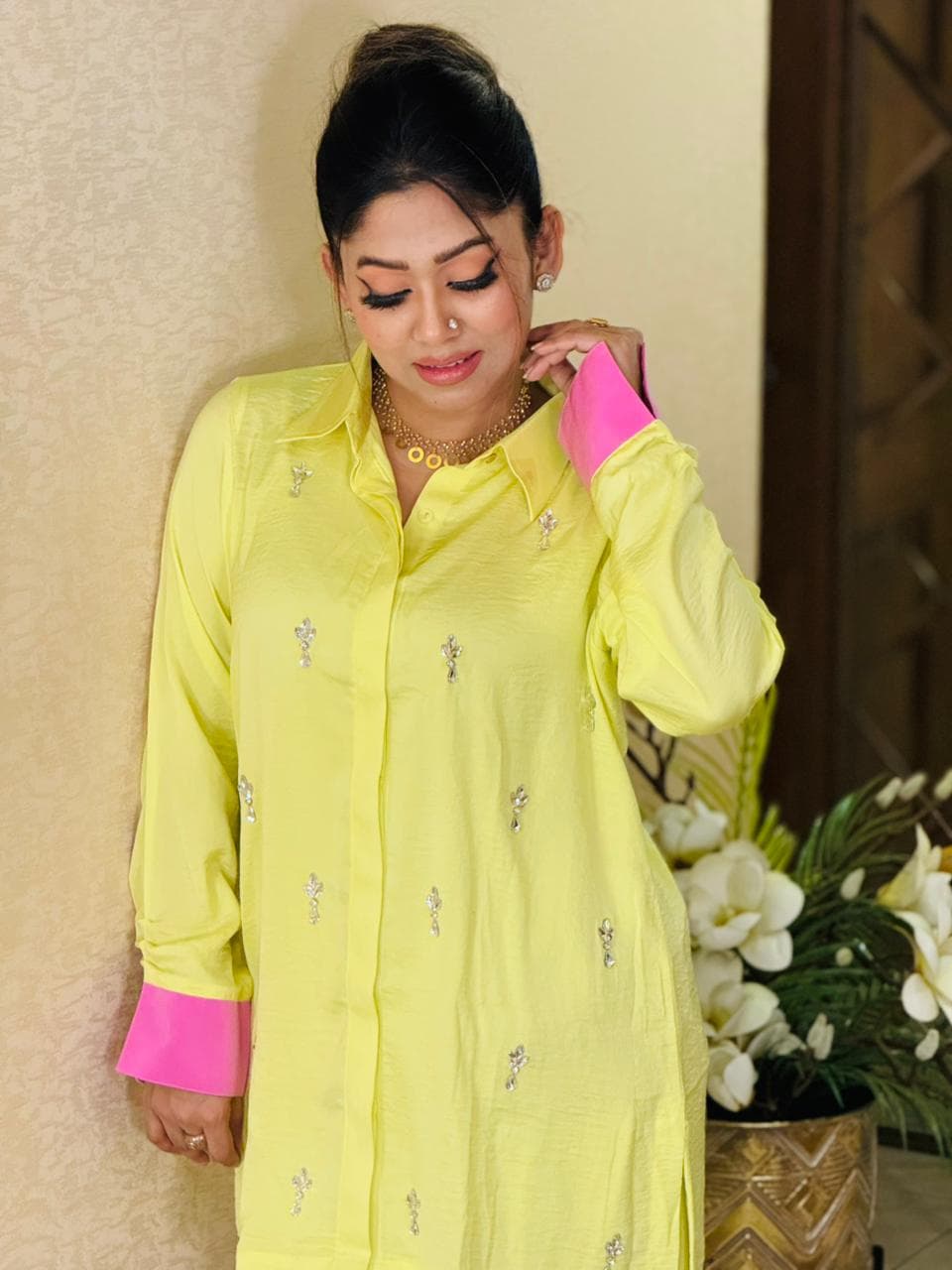 Beautiful 2 Piece Co-Ord Set - Yellow ✨