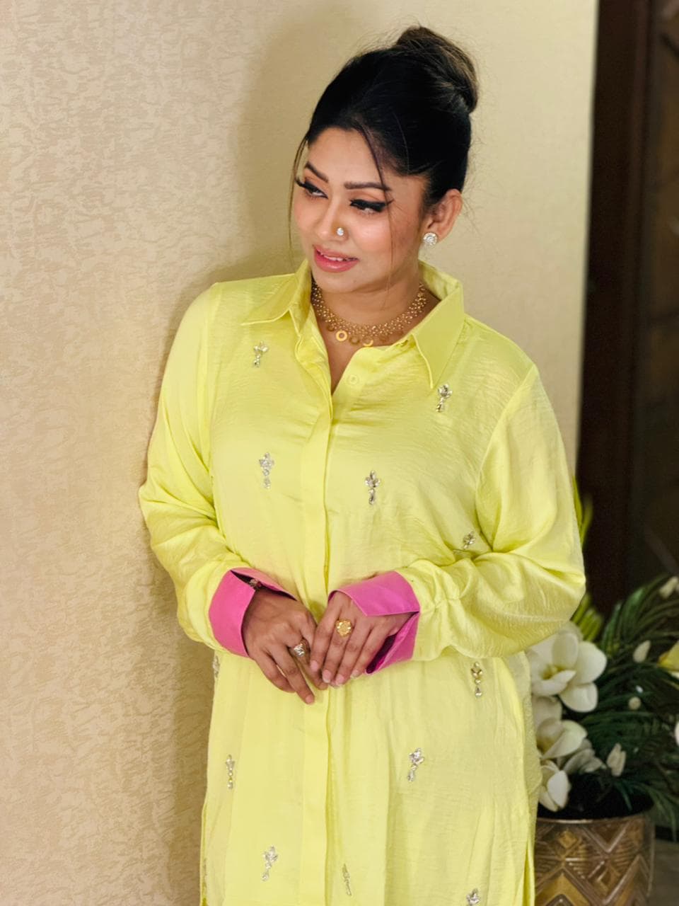 Beautiful 2 Piece Co-Ord Set - Yellow ✨ – alternate view